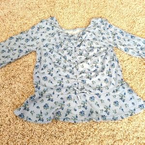 The Children's place Big girl peblum style cinge front top-XL